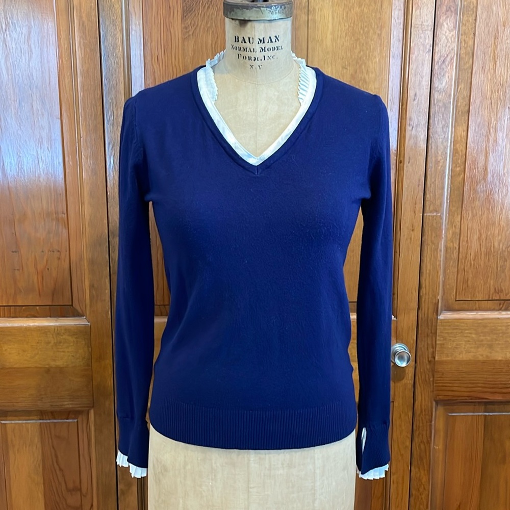 Vila Milano Long Sleeve V-Neck Sweater- Size S